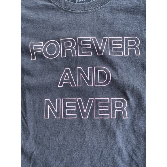 Authentic Anti Social Social Club Forever And Never long Sleeve Tee Shirt Small - Picture 3 of 4